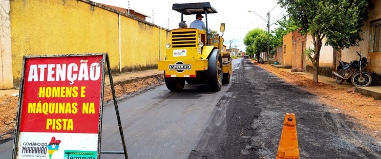 Pavimentação de vias urbanas também integrou as ações do governo estadual em Imperatriz