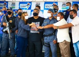 Governador entregou viaturas para os municípios de Luís Domingues e Godofredo Viana