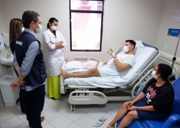 Secretário de Saúde, Carlos Lula, visitou a unidade hospitalar