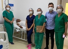 Atendimento ortopédico no Hospital Regional Dr. Kleber Branco, no município de Pedreiras