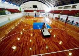 Novo piso flutuante de alto desempenho, de padrão NBA (Foto: Divulgação)