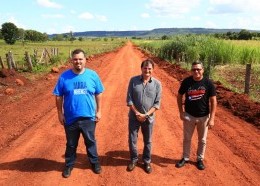 Vistoria de estrada em Nova Colinas