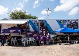 A Carreta Novartis da Saúde já passou por cerca de 500 municípios (18 estados), realizou mais de 70 mil atendimentos gratuitos. Foto: Ilano Lima