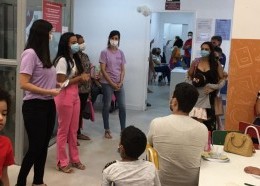Atividades alusivas à Campanha Março Lilás, no Shopping da Criança