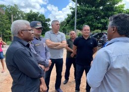 As secretarias de Segurança Pública, Igualdade Racial e Direitos Humanos estiveram no Quilombo Jacarezinho neste sábado (30)