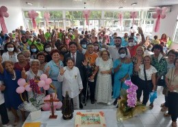 A celebração em homenagem ao Dia das Mães foi realizada no auditório do Centro Social do Servidor. (Foto: Divulgação)