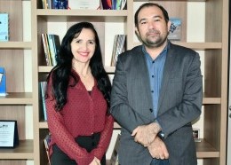 Secretária Leuzinete Pereira da Silva e o presidente da Fapema, André Luís. (Foto: Lauro Vasconcelos)
