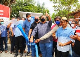 Governador Flávio Dino inaugura sistema de abastecimento e anuncia mais um em Imperatriz